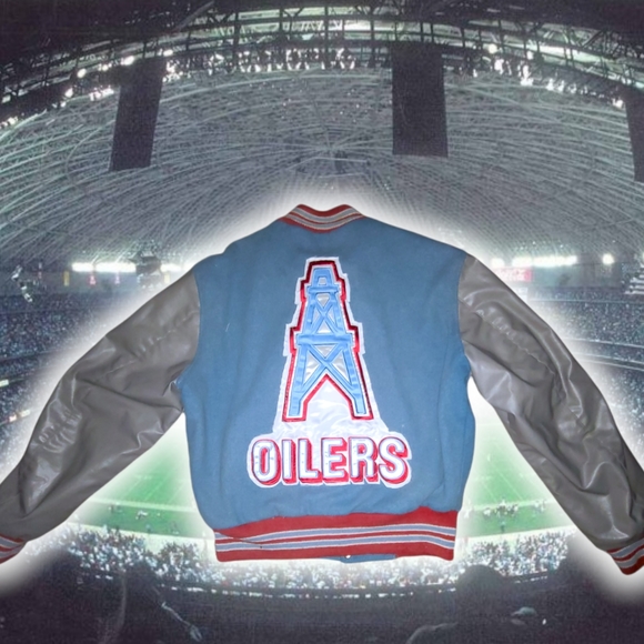 *SOLD*Vintage 1of1 Houston Oilers jacket - Picture 2 of 2